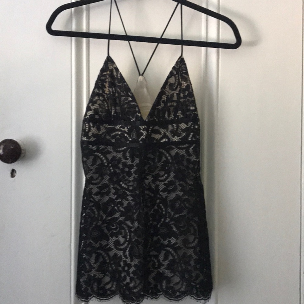 Micheal Kors black lace top. Sz2